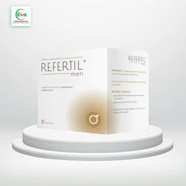 REFERTIL MEN giúp tăng cường sức khỏe sinh sản nam giới, tăng cường chất lượng tinh trùng, tăng khả năng thụ tinh.